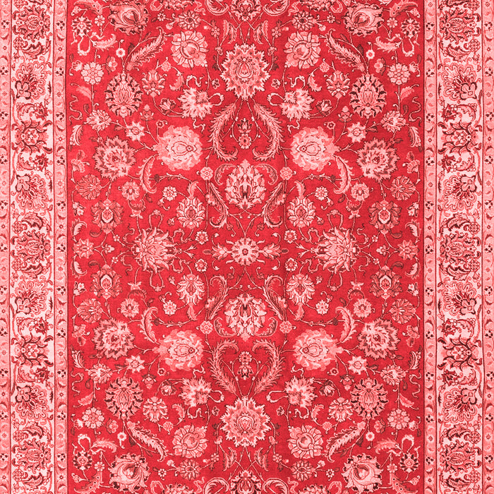 Machine Washable Persian Red Traditional Rug, wshtr181red