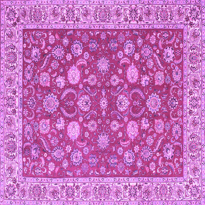 Square Persian Purple Traditional Rug, tr181pur
