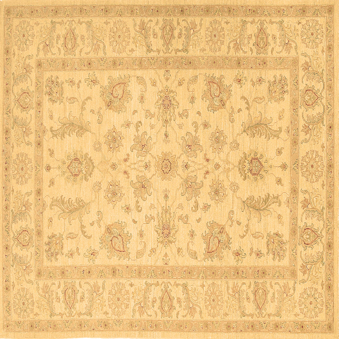 Square Machine Washable Persian Brown Traditional Rug, wshtr1820brn