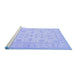 Sideview of Machine Washable Persian Blue Traditional Rug, wshtr1820blu