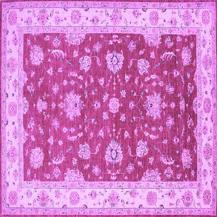 Square Persian Purple Traditional Rug, tr1821pur