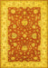 Machine Washable Persian Yellow Traditional Rug, wshtr1821yw