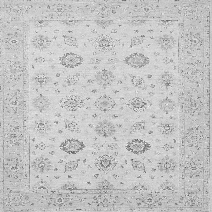 Round Machine Washable Persian Gray Traditional Rug, wshtr1822gry