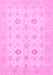 Machine Washable Persian Pink Traditional Rug, wshtr1822pnk