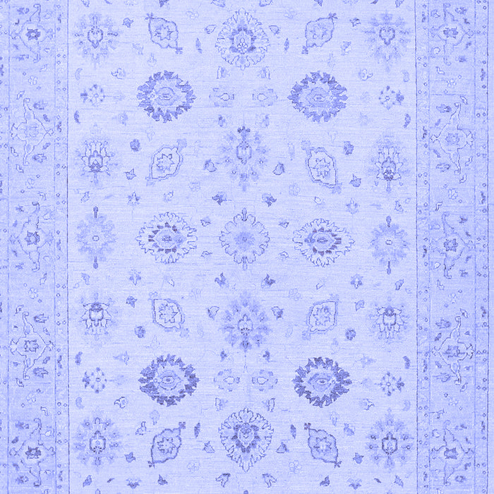 Machine Washable Persian Blue Traditional Rug, wshtr1822blu