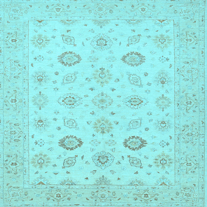 Square Machine Washable Persian Light Blue Traditional Rug, wshtr1822lblu