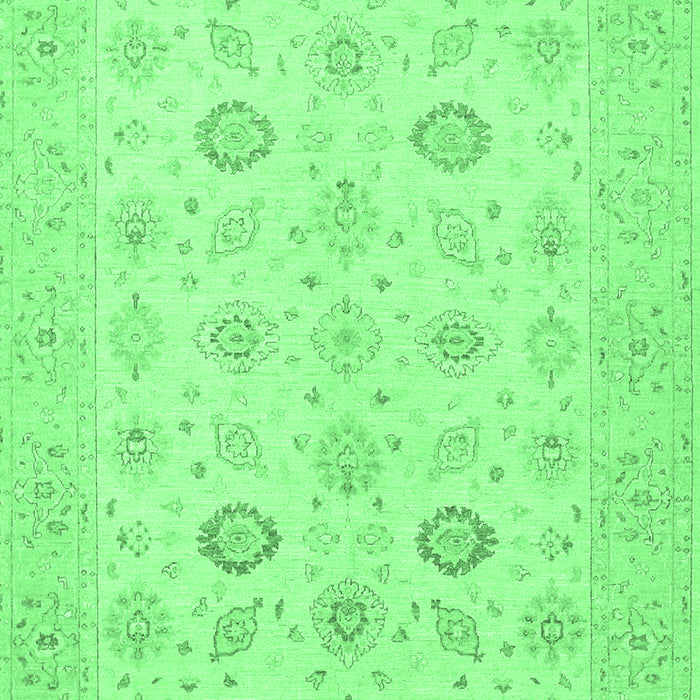 Machine Washable Persian Emerald Green Traditional Area Rugs, wshtr1822emgrn