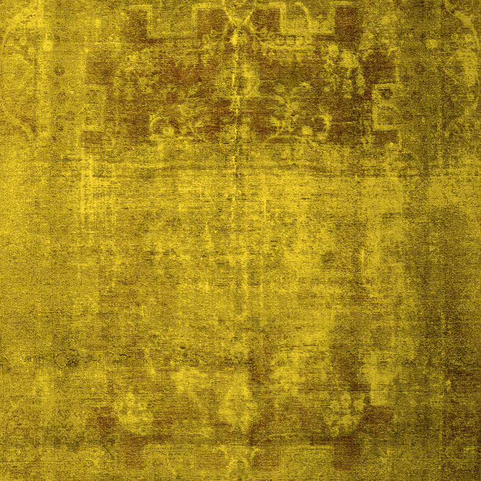 Machine Washable Persian Yellow Traditional Rug, wshtr1823yw