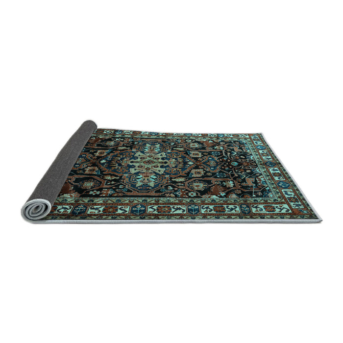 Sideview of Persian Light Blue Traditional Rug, tr1824lblu