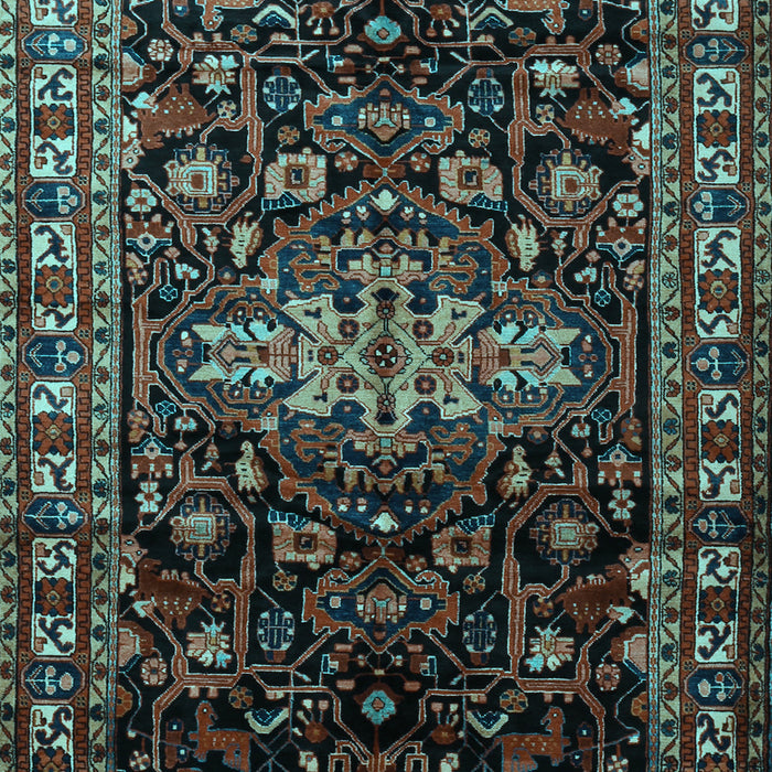 Machine Washable Persian Light Blue Traditional Rug, wshtr1824lblu
