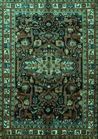 Persian Turquoise Traditional Rug, tr1824turq