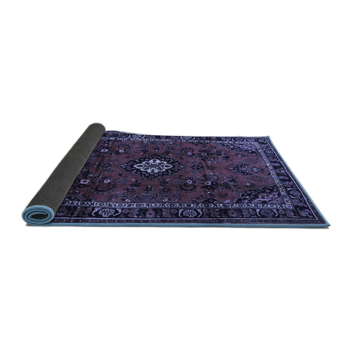 Sideview of Persian Blue Traditional Rug, tr1825blu