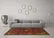 Machine Washable Persian Brown Traditional Rug in a Living Room,, wshtr1825brn