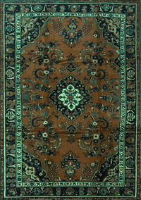 Persian Turquoise Traditional Rug, tr1825turq