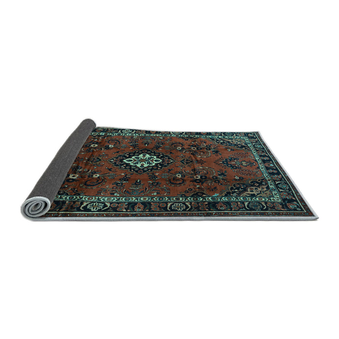 Sideview of Persian Light Blue Traditional Rug, tr1825lblu