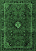 Machine Washable Persian Emerald Green Traditional Area Rugs, wshtr1825emgrn