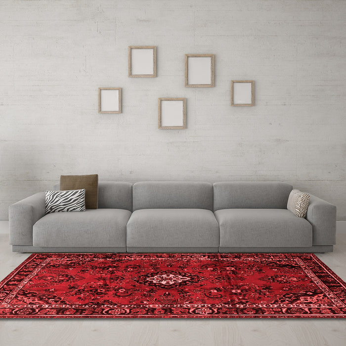 Traditional Red Washable Rugs