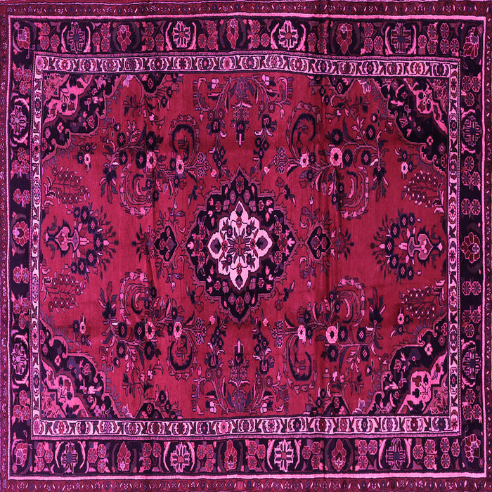 Square Persian Pink Traditional Rug, tr1825pnk