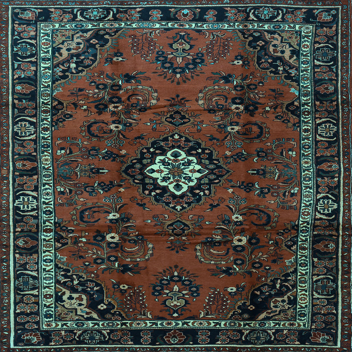 Square Persian Light Blue Traditional Rug, tr1825lblu
