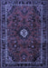 Machine Washable Persian Blue Traditional Rug, wshtr1825blu