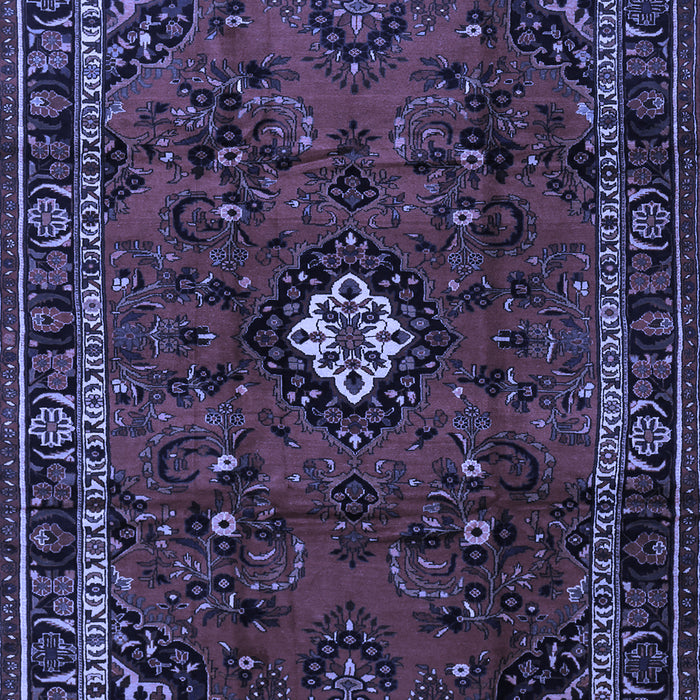 Machine Washable Persian Blue Traditional Rug, wshtr1825blu