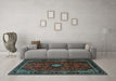 Machine Washable Persian Light Blue Traditional Rug in a Living Room, wshtr1825lblu