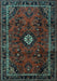 Machine Washable Persian Light Blue Traditional Rug, wshtr1825lblu