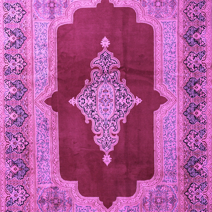 Machine Washable Medallion Purple Traditional Area Rugs, wshtr1826pur