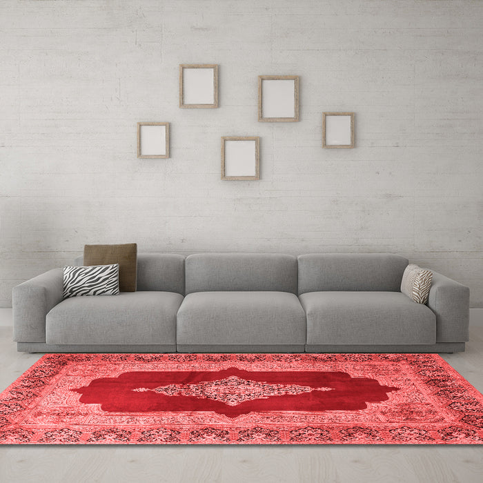 Traditional Red Washable Rugs