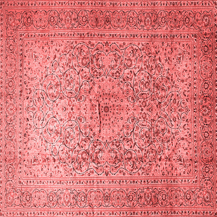 Machine Washable Persian Red Traditional Rug, wshtr1827red