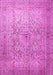 Machine Washable Persian Pink Traditional Rug, wshtr1827pnk