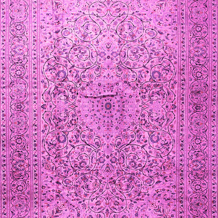 Machine Washable Persian Pink Traditional Rug, wshtr1827pnk