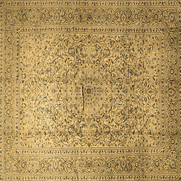Square Machine Washable Persian Brown Traditional Rug, wshtr1827brn