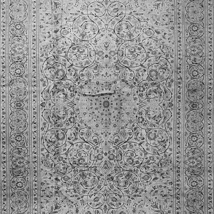 Serging Thickness of Machine Washable Persian Gray Traditional Rug, wshtr1827gry