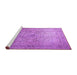 Sideview of Machine Washable Persian Purple Traditional Area Rugs, wshtr1827pur