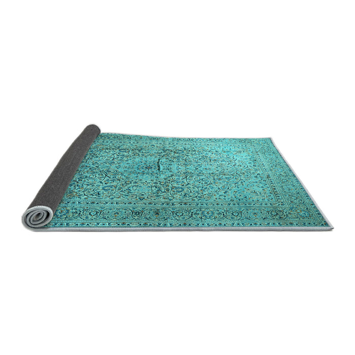 Sideview of Persian Light Blue Traditional Rug, tr1827lblu