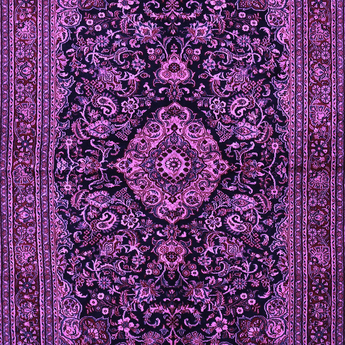 Medallion Purple Traditional Rug, tr1828pur