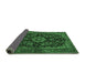 Sideview of Medallion Emerald Green Traditional Rug, tr1828emgrn