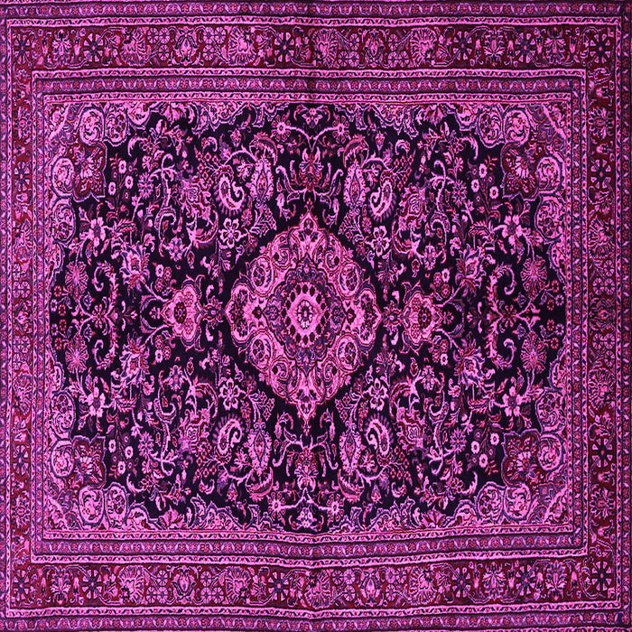 Square Medallion Pink Traditional Rug, tr1828pnk