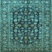 Square Persian Light Blue Traditional Rug, tr1829lblu