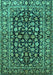 Machine Washable Persian Turquoise Traditional Area Rugs, wshtr1829turq