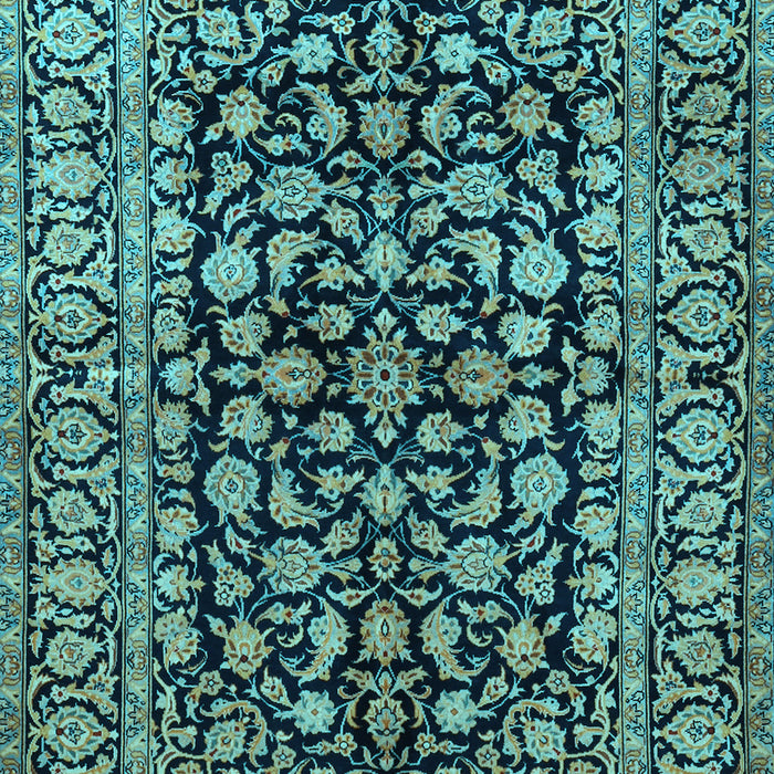 Machine Washable Persian Light Blue Traditional Rug, wshtr1829lblu