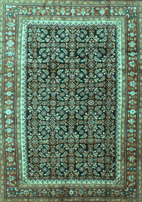 Persian Turquoise Traditional Rug, tr182turq