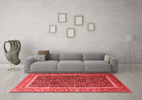 Machine Washable Persian Red Traditional Rug, wshtr182red