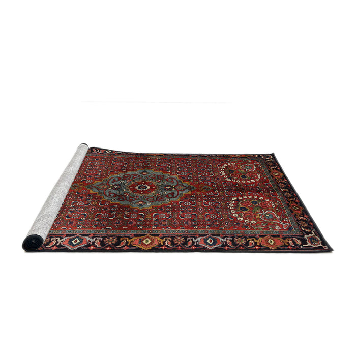 Sideview of Machine Washable Traditional Brown Rug, wshtr1830