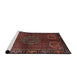 Sideview of Machine Washable Traditional Brown Rug, wshtr1830