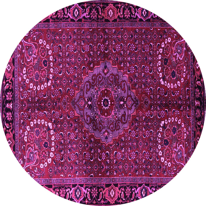 Round Persian Pink Traditional Rug, tr1830pnk