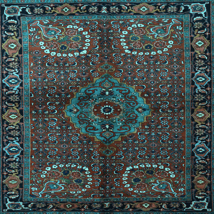 Square Machine Washable Persian Light Blue Traditional Rug, wshtr1830lblu