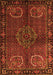 Serging Thickness of Machine Washable Persian Orange Traditional Area Rugs, wshtr1830org