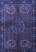 Machine Washable Persian Blue Traditional Rug, wshtr1830blu